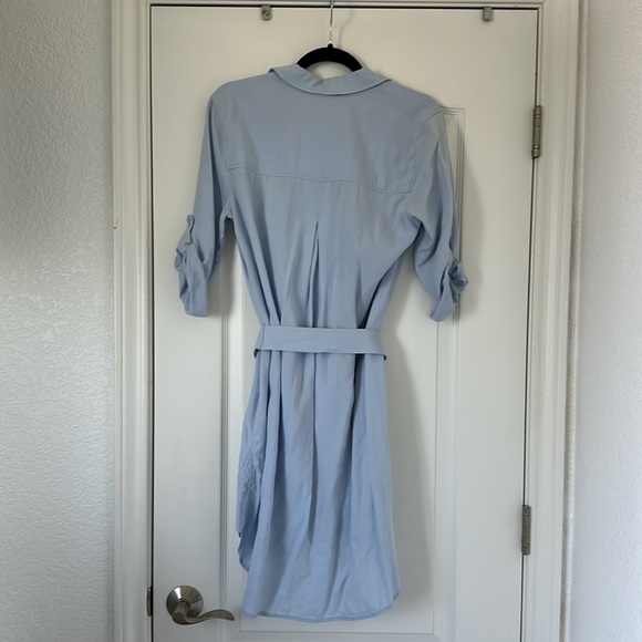 Light blue Cloth & Stone shirt dress with belt - Picture 2 of 2